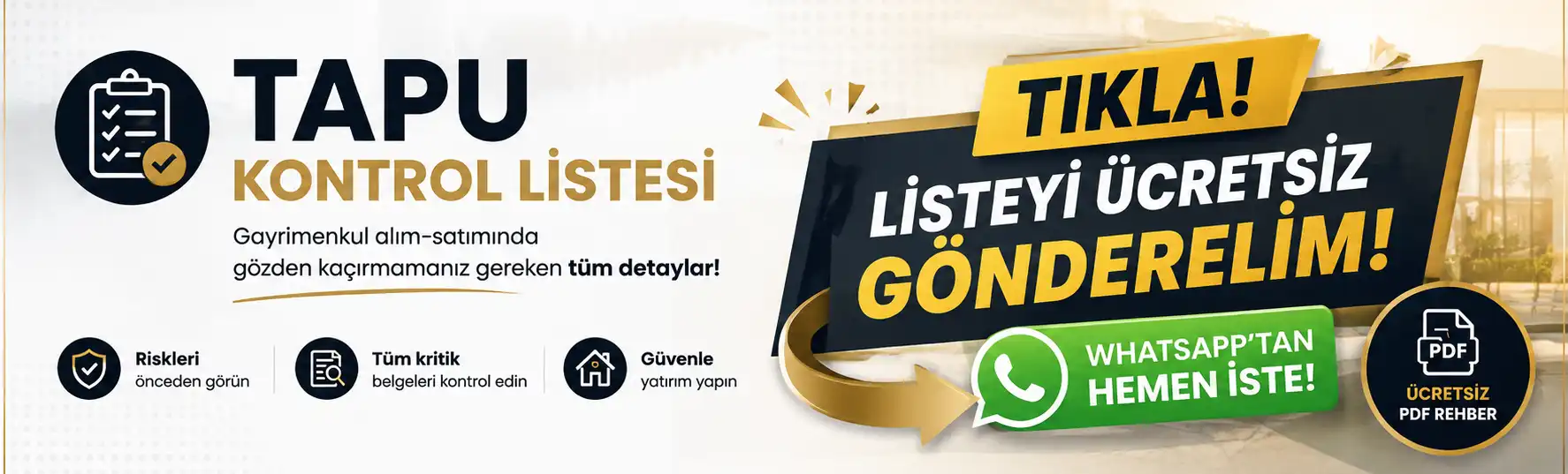 Şeref Karaca Tapu Kontrol Listesi