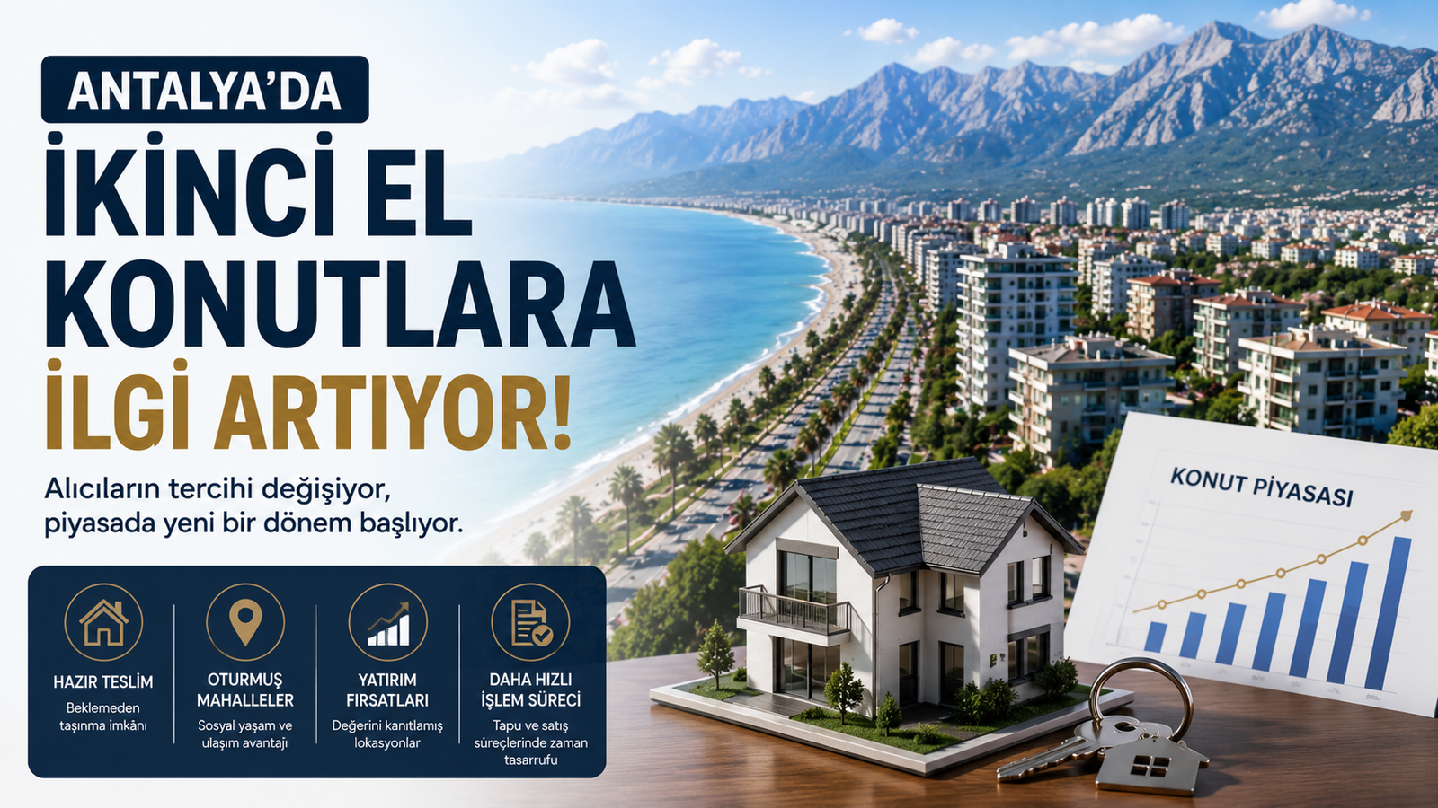 Antalya'da İkinci El Konutlara İlgi Artıyor: Alıcıların Tercihi Neden Değişiyor?