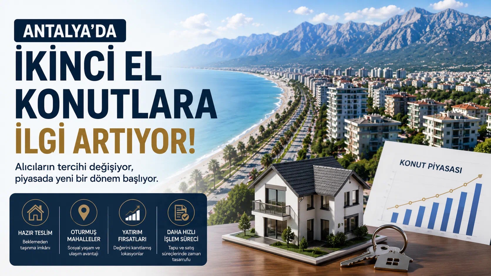 Antalya'da İkinci El Konutlara İlgi Artıyor: Alıcıların Tercihi Neden Değişiyor?