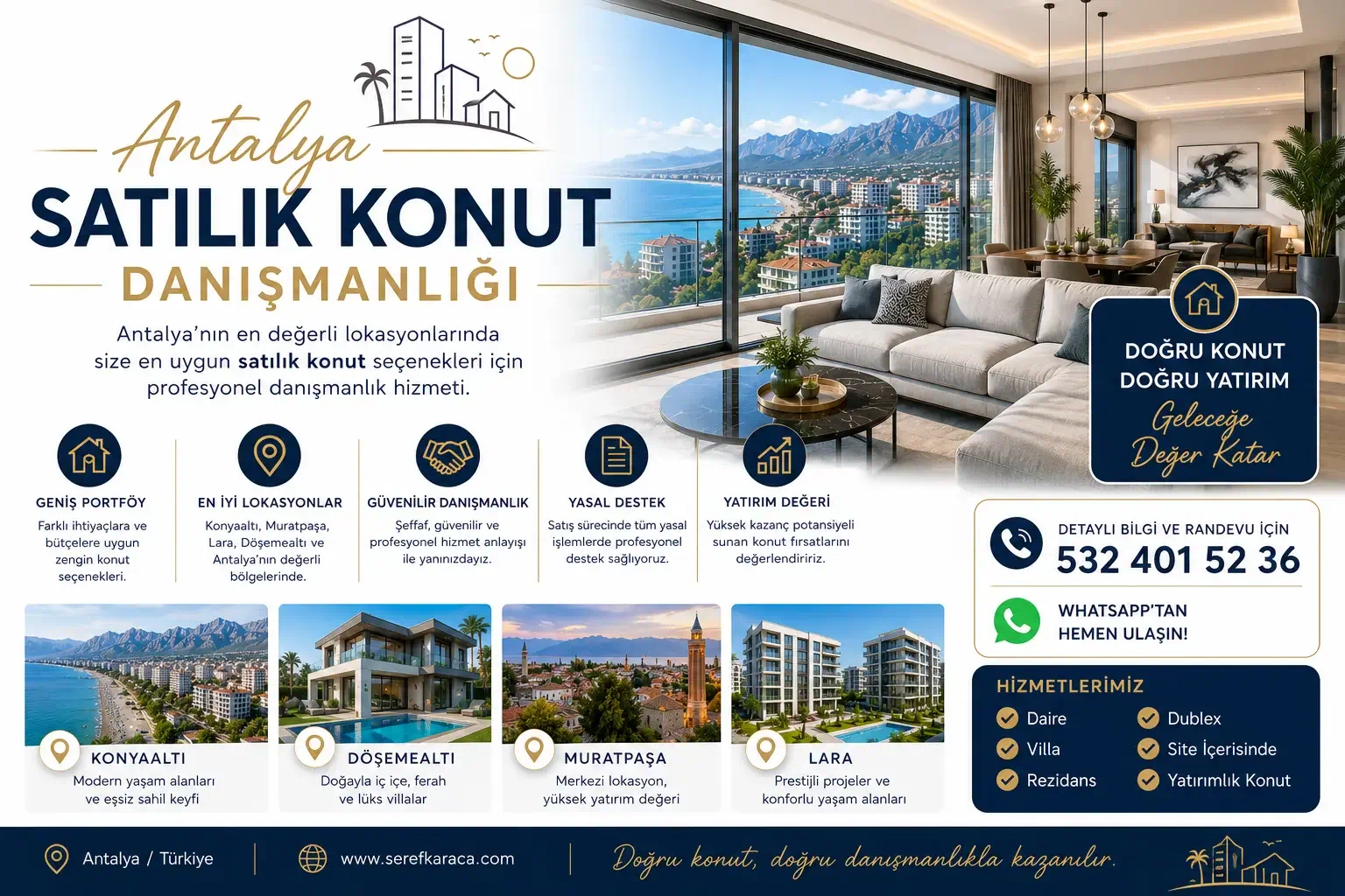 Antalya Satılık Konut Danışmanlığı