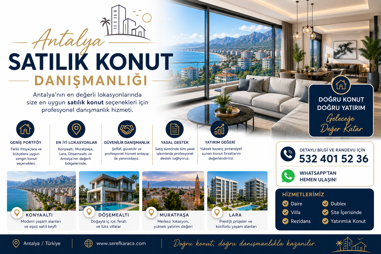 Antalya Satılık Konut Danışmanlığı