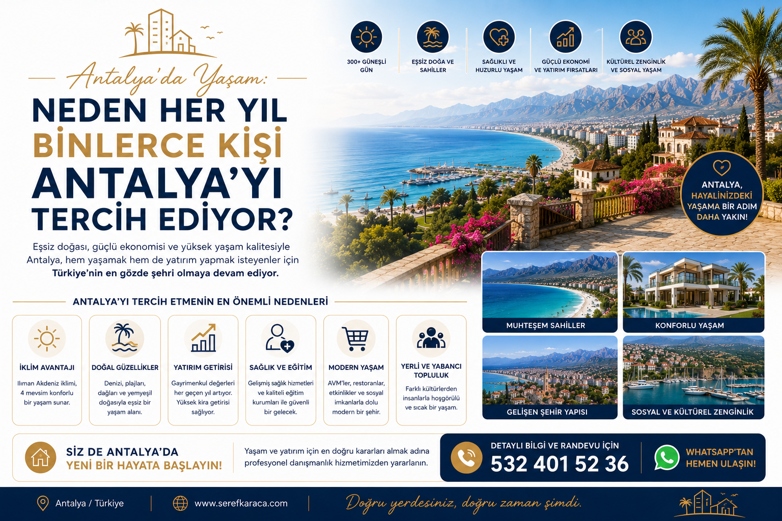 Antalya'da Yaşam: Neden Her Yıl Binlerce Kişi Antalya'yı Tercih Ediyor?