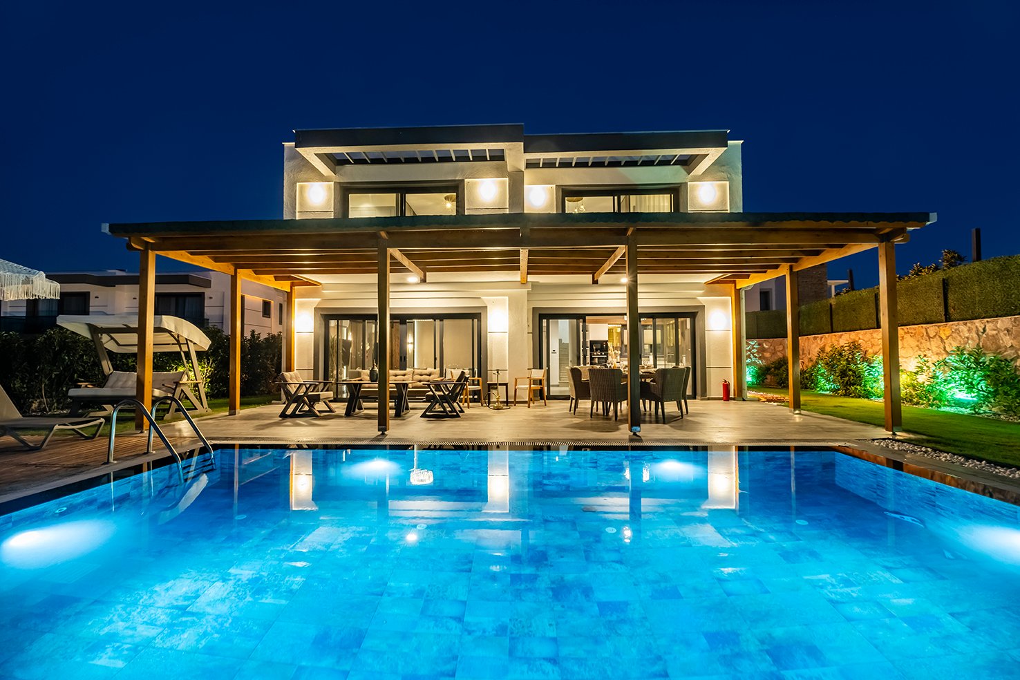  YALIKAVAK MARINA YAKINI, ÖZEL HAVUZLU LÜKS VILLA - DENIZ MANZARALI CENNET!
